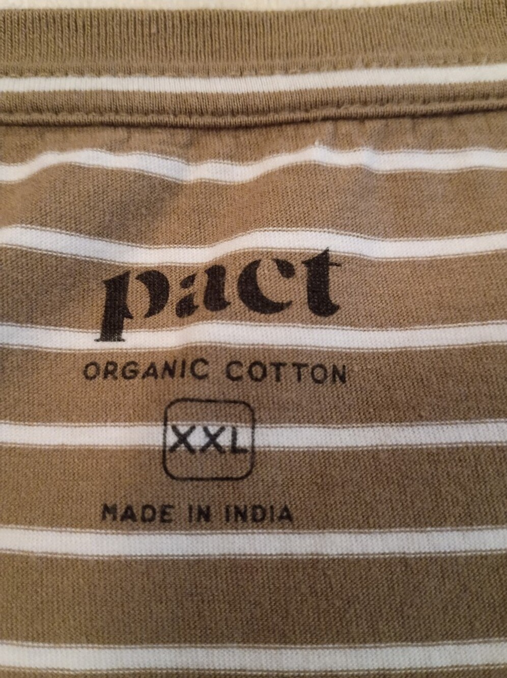 Pact Organic Cotton Softspun Tank Midi Dress Size XXL Monterey Stripe - Picture 3 of 12